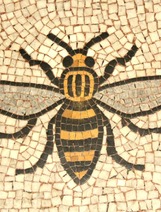 Bee floor tile design